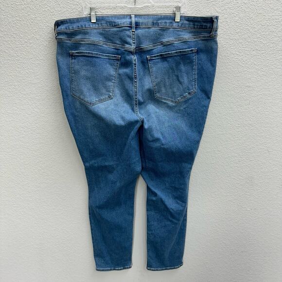 Old Navy Jeans Women's Plus Size 26 Medium Wash High Rise Rockstar Skinny NWOT - Picture 2 of 3